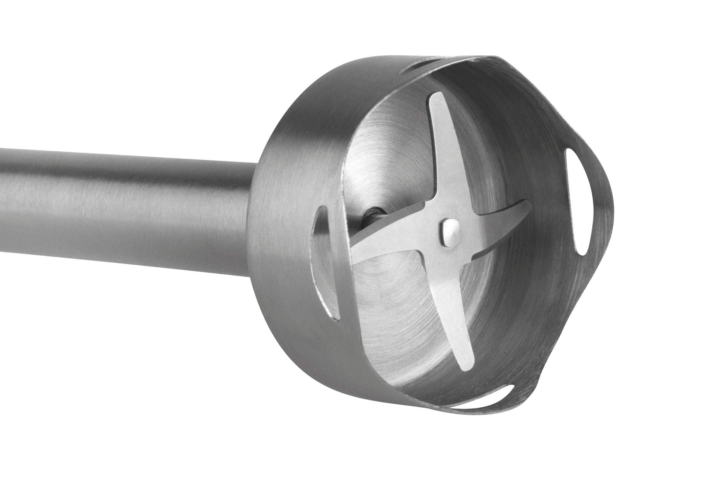 Lacor 61682 - Batidora eléctrica PRO con vaso mezclador de base - Cocina | En acero inox 18/10, tritura y bate sin esfuerzo; libre de BPA, base antideslizante, práctico y fácil de guardar
