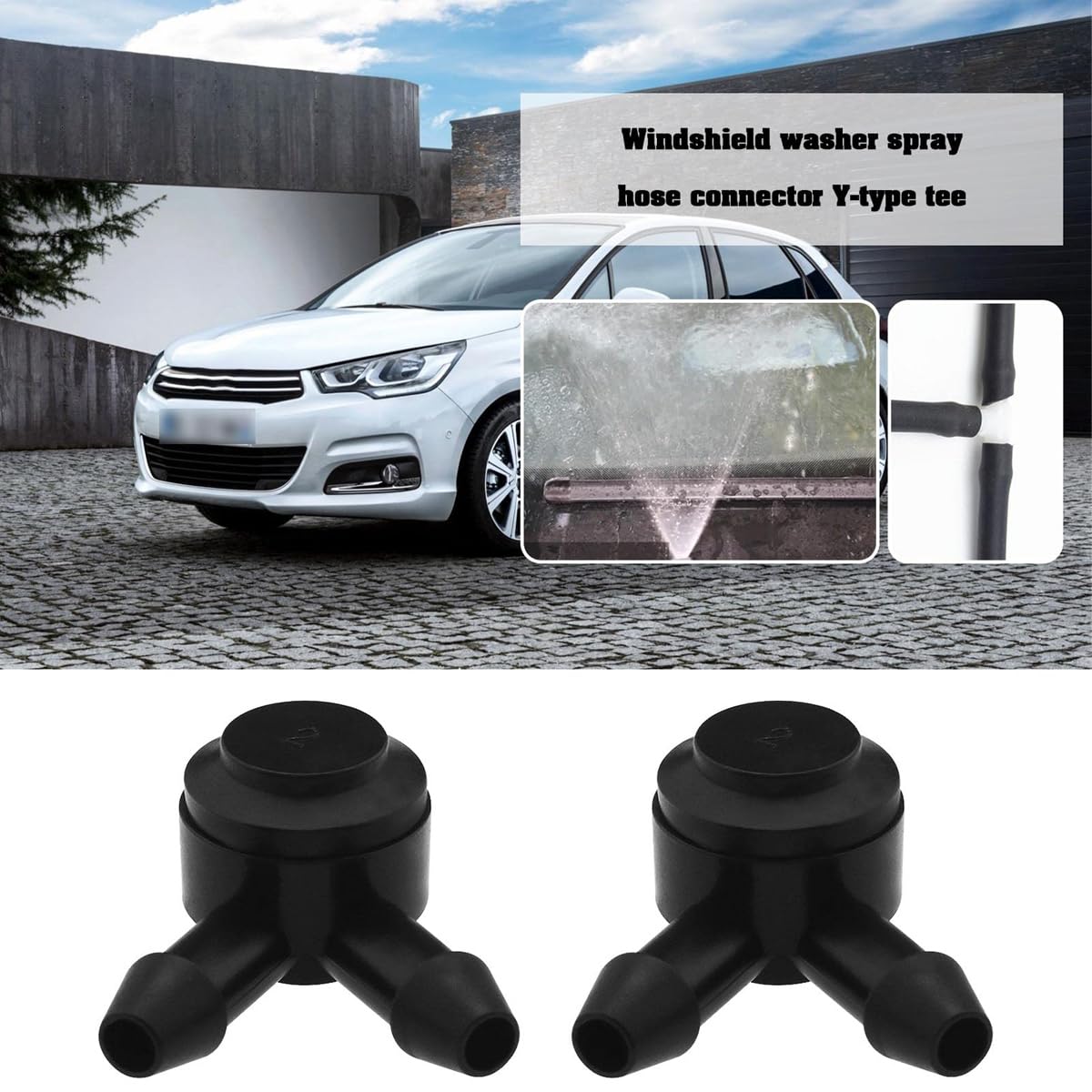 2 pezzi Nissan Y-Pipe valvola di ritegno tubo lavavetri per Qashqai X-Trail Sunny Altima Sentra Rogue