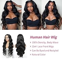 Vista 2 de soHygge Pelucas de cabello humano con encaje frontal de 13 x 4 pulgadas, pelucas de encaje frontal de 24 pulgadas, prearrancadas con abuelitos