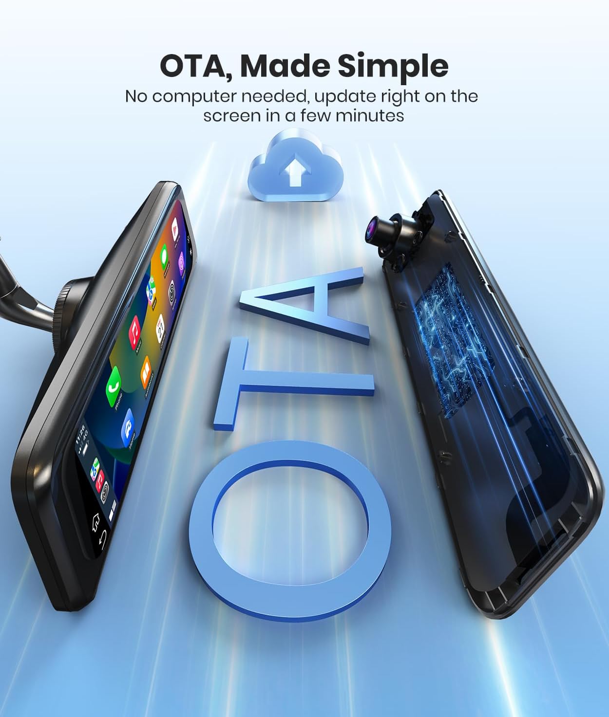 AUTO-VOX V6 OEM Rear View Mirror Camera Carplay: Upgrade 9.36" Touch Screen and Dual 2K Mirror Dash Cam with Front and Rear Cameras,Voice Control, Super Clear Night Vision for Car SUV Truck 6 71RI9WSl06L. AC SL1500