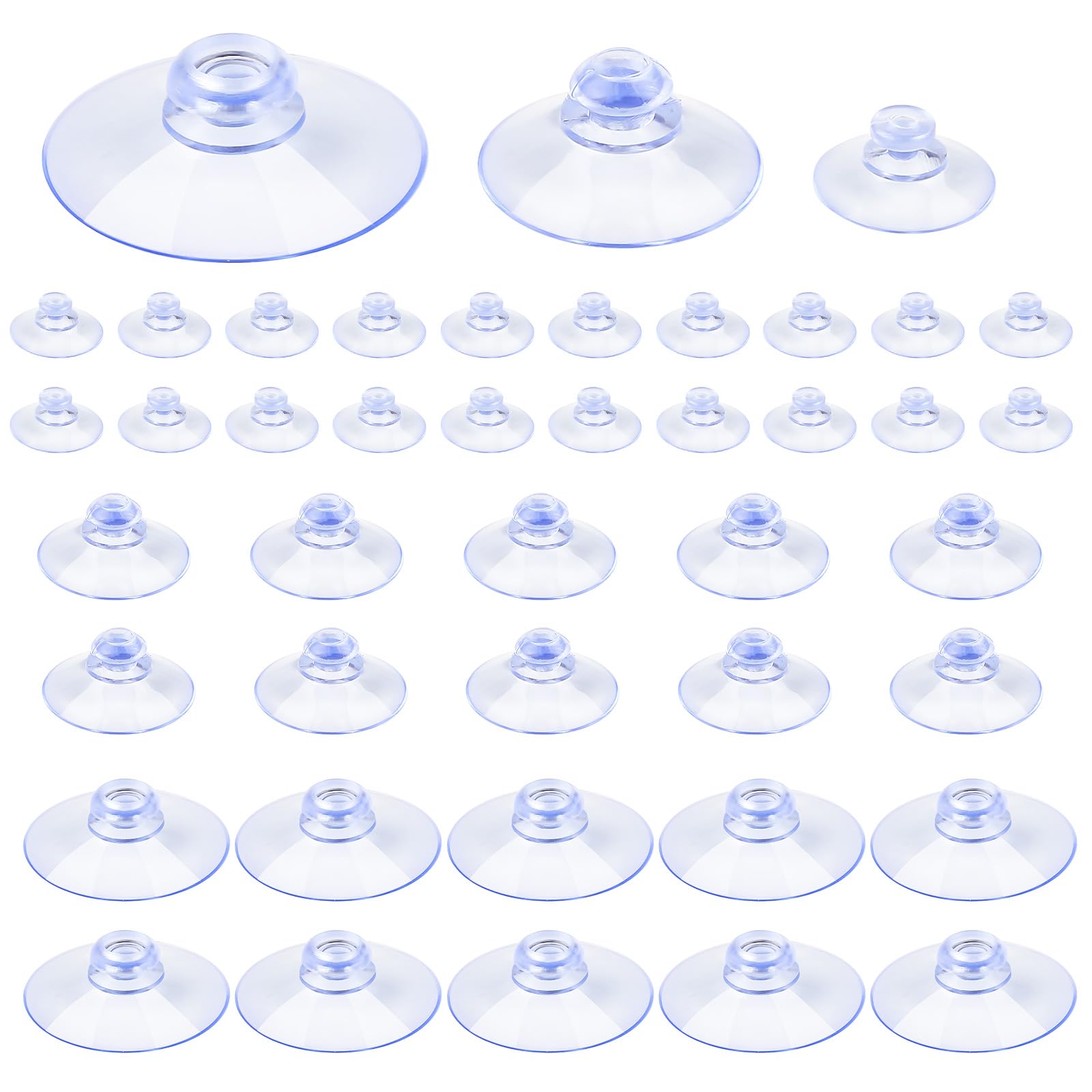 Ventouse Salle De Bain Lot De 15 Ventouses PVC Avec écrou Moleté - Diamètre 40mm Pour Surfaces Lisses Ventouse Surface Lisse