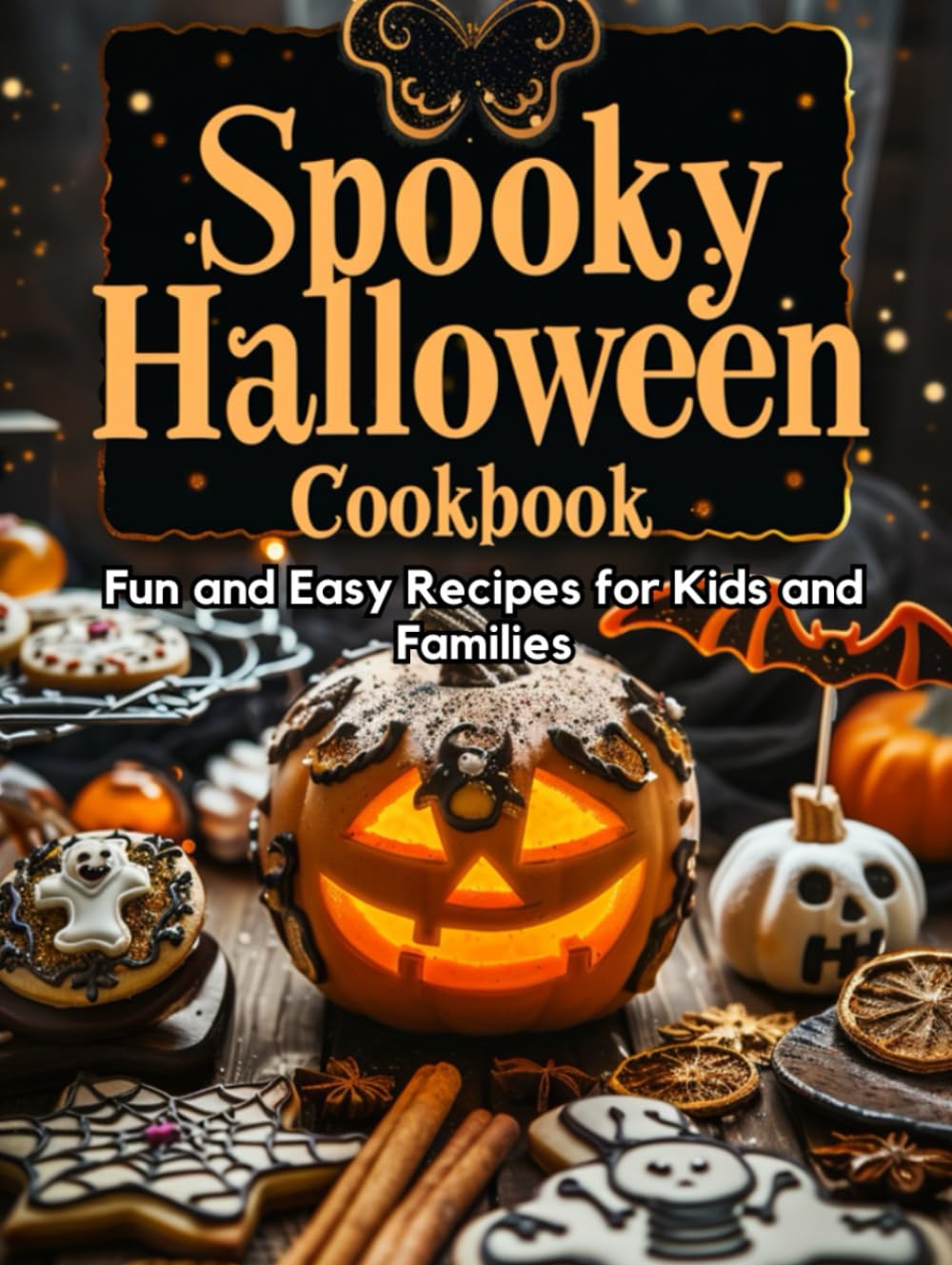 Spooky Halloween Cookbook: Fun and Easy Recipes for Kids and Families: Original dishes, drinks, and desserts with festive decoration, inspired by autumn magic and themed party vibes      Hardcover – July 16, 2025