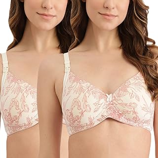 Inner Sense Organic Cotton Bamboo Nursing Bra for Women I Feeding Bra with Wire Free Design and Hook and Eye I Full Covera... Price In India