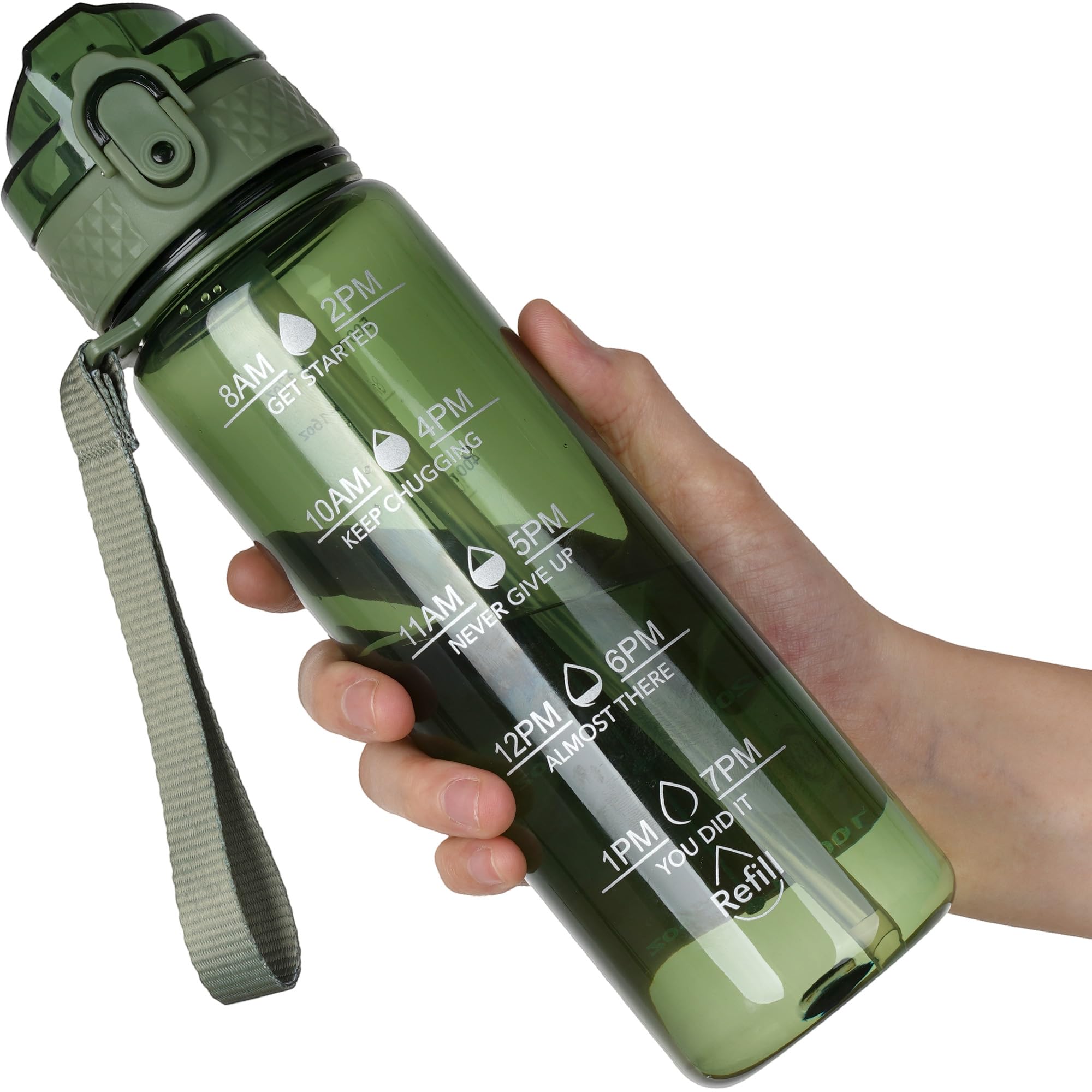 OLDLEY 17oz Kids Water Bottle for school Girls Boys, Motivational Water Bottles With Silicone Straw, Leak-Proof Tritan BPA-Free, Reusable water