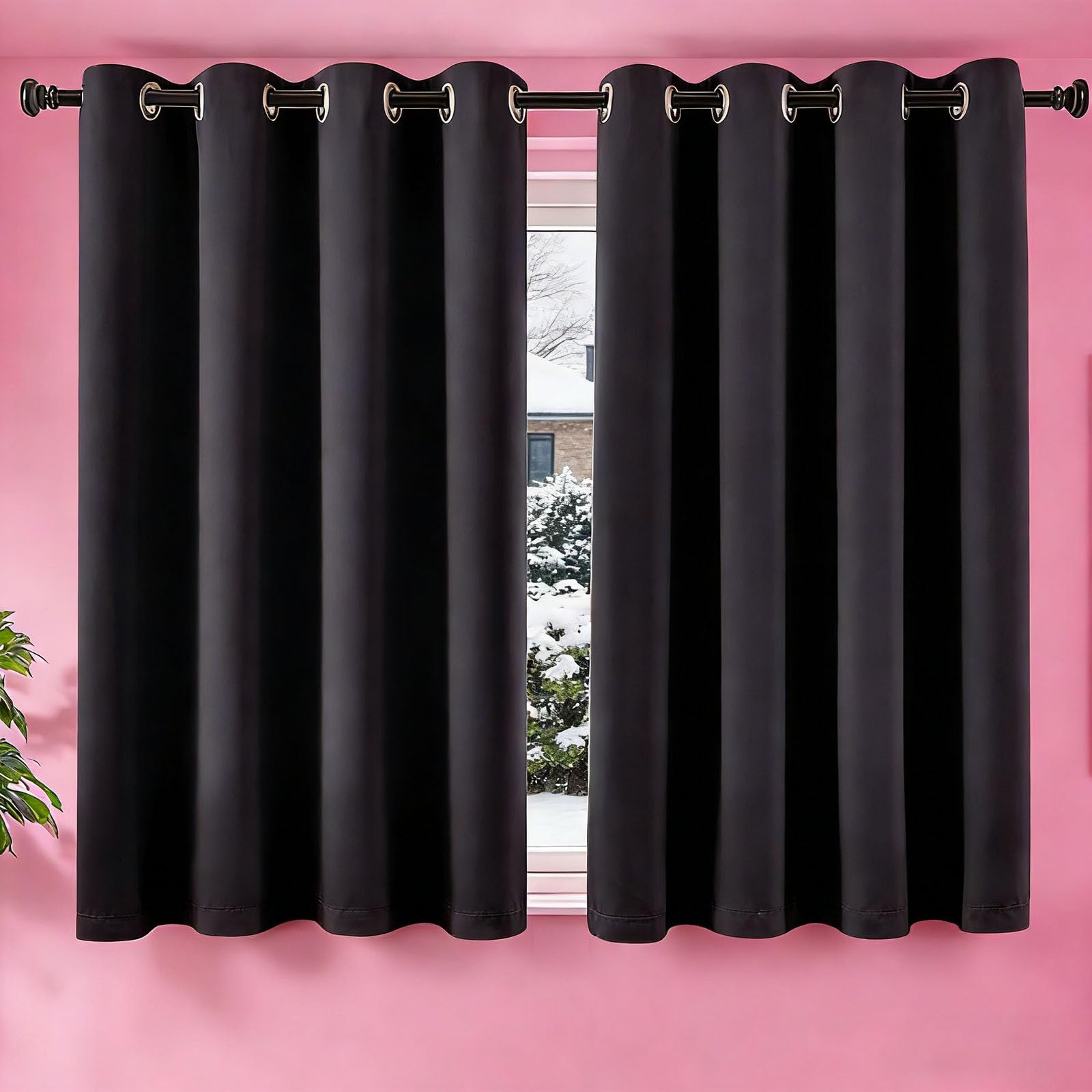 Rideau occultant thermique 140 x 190 cm rideaux anti froid maison