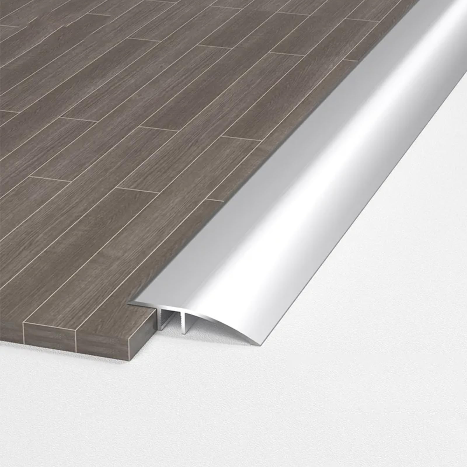 Profil Rail De Transition Plate, Bande Transition Pour Espaces De Sol De 7-15mm Et Autres Espaces De Surface Vitré, Barre De Seuil Bande De Recouvrement De Sol, Profil De Compensation Pour Sols
