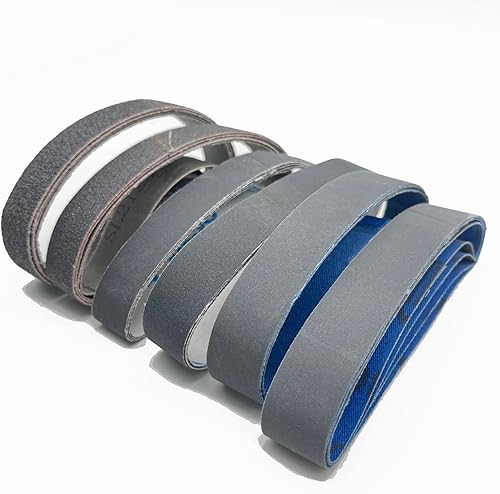 1 correa de lijado para afilador de cuchillos de 18 pulgadas, grano grueso P80  grano medio P240 P400  grano fino P600 P800 P1000 (se adapta a la