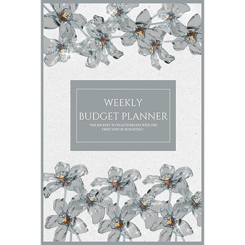 Weekly Budget Planner: 12 Months of Monthly & Weekly Budgeting | Undated 6" x 9" Financial Organizer | 118 Pages | Expense Tracker, Bill Organizer, ... and Debt Payment Journal (Available in Grey)