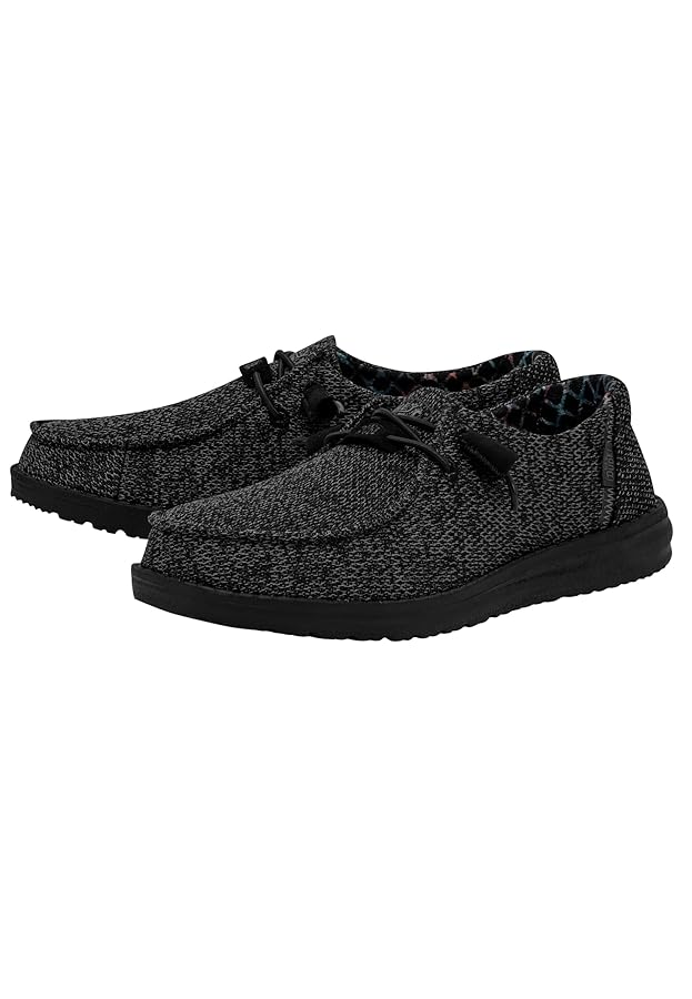 Amazon.com | HEYDUDE Wendy Sox Micro - Total Black | Loafers