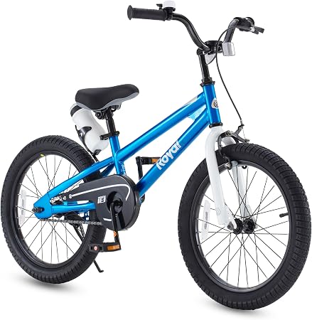 RoyalBaby Freestyle Kids Bike 12 14 16 Inch with Training Wheels, 18 Inch with Kickstand, Bicycle for Ages 3-10 Years Boys Girls