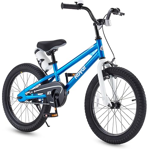 RoyalBaby Kids Bike Freestyle Classic & EZ Balance Pedal Switchable Bicycle, 12 14 16 18 Inch, 3-10 Years Toddler to Big Kids