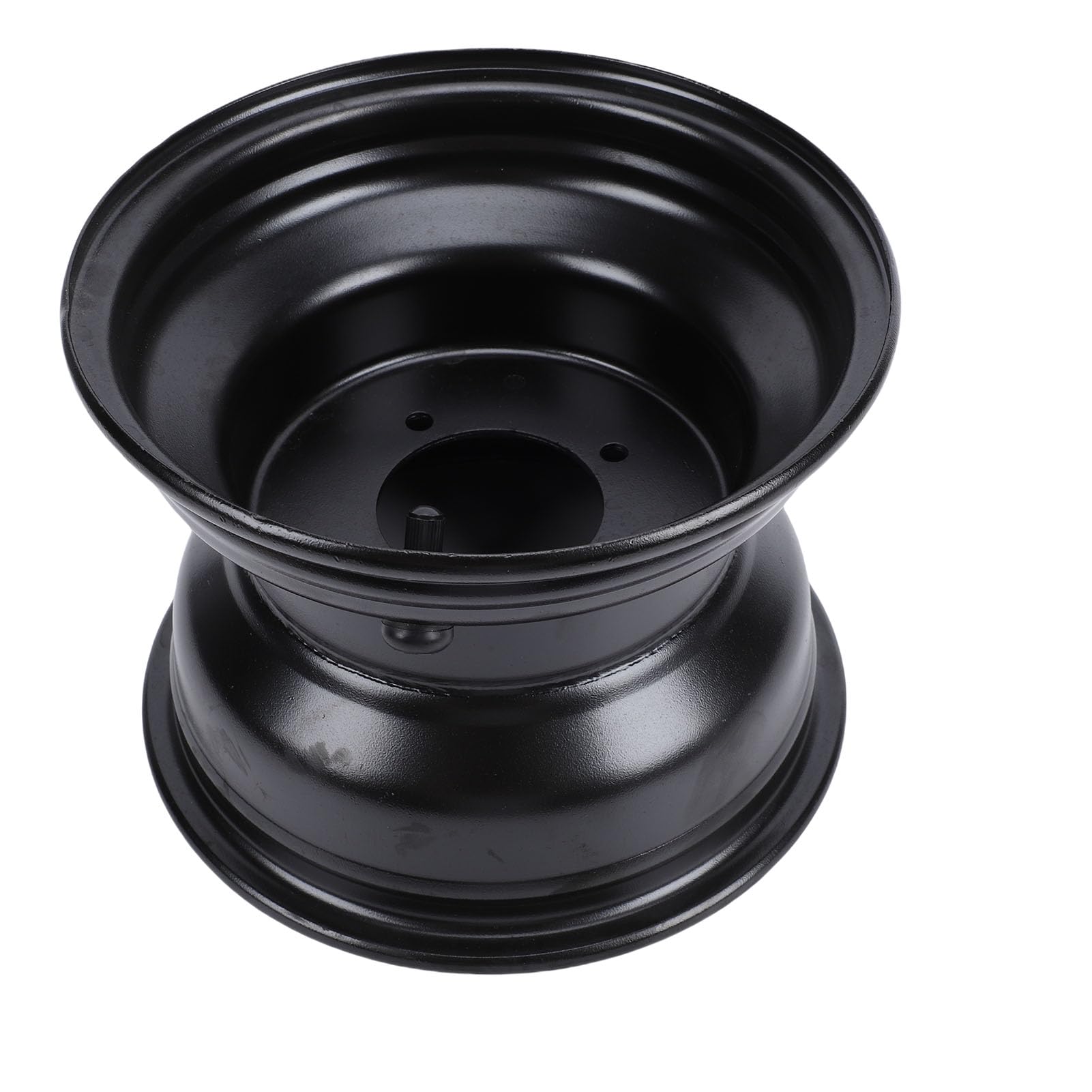 Tbest Cerchione ATV 18X9,5 8 Pollici in Acciaio Resistente Rivestito Nero Posteriore per Go Kart Quad Dirt Bike Ride On Tosaerba
