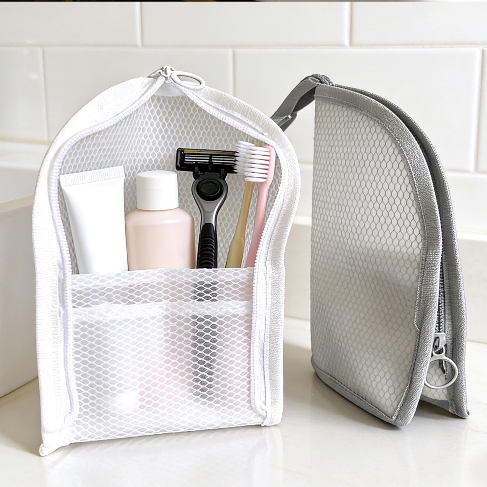 Bolsa de inodoro de pie impermeable – Bolsa de malla portátil para exteriores y emergencias