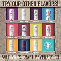 Vista 5 de Wild Bill's Soda de crema de vainilla, refrescos clásicos artesanales, refrescos hechos con azúcar de caña pura, sin cafeína, sin jarabe de maíz