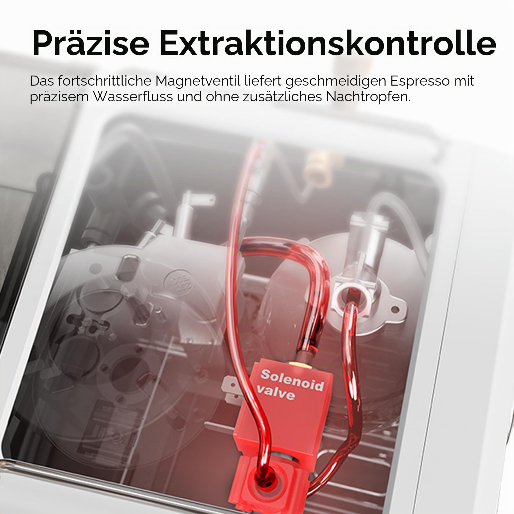 HiBREW H10Plus Programmierbare Espressomaschine, 58mm Siebträger aus Edelstahl, Temperatur und Tassenvolumen beliebig einstellbar, mit intelligentem Display und Manometer