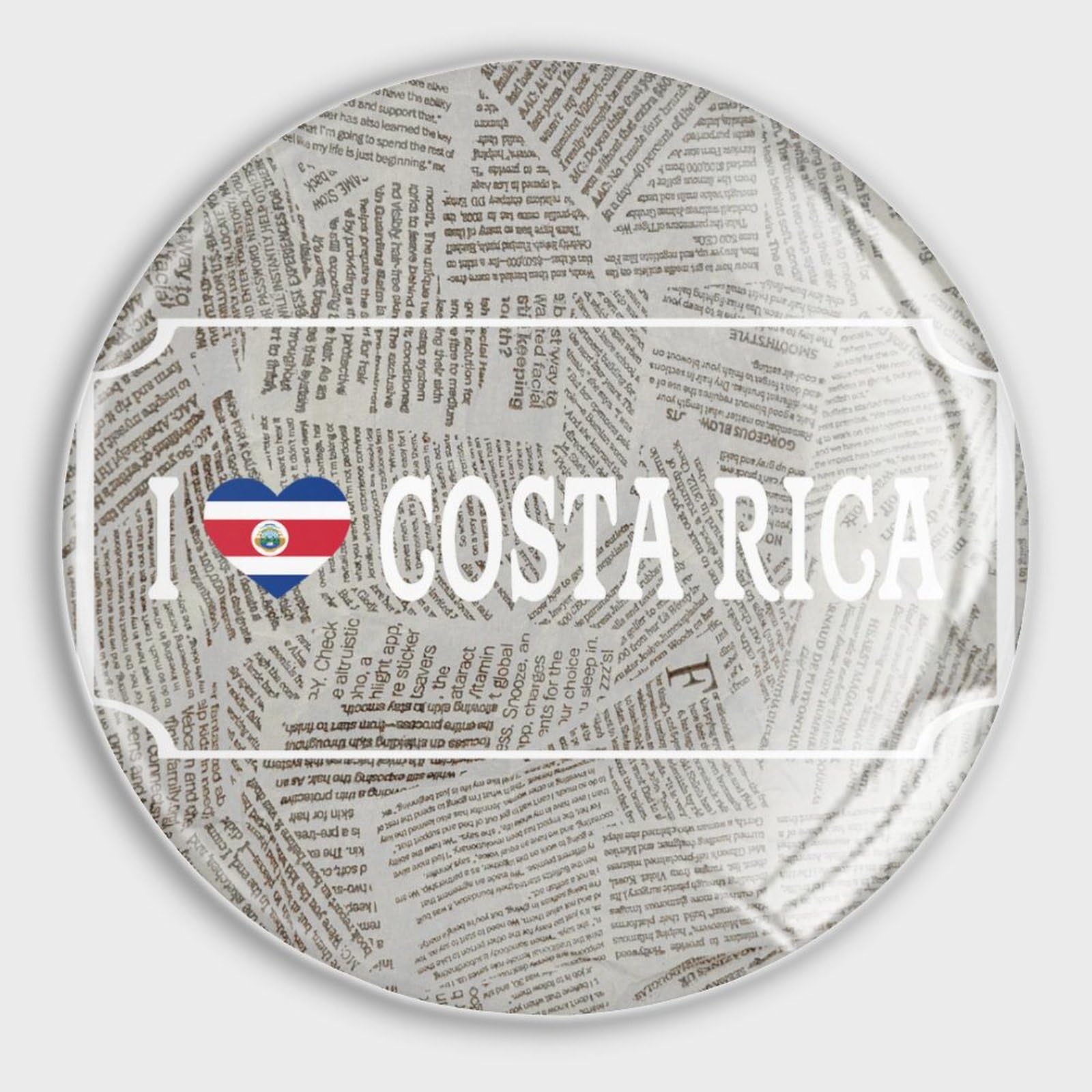 Aimants de réfrigérateur Costa Rica lot de 4 en verre pour tableau blanc et bureau