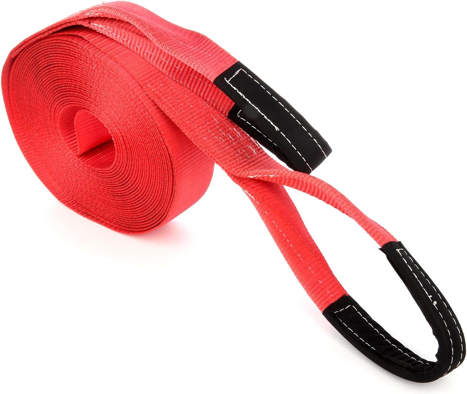SCITOO - 3" 17500lbs Tow Strap 65ft winch sling off-road ATV snatch vehicle recovery 2pcs