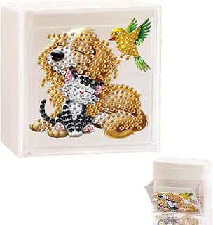 Dog Cat Diamond Art Painting Storage Box Wall Mount Diamond Art Organizer
