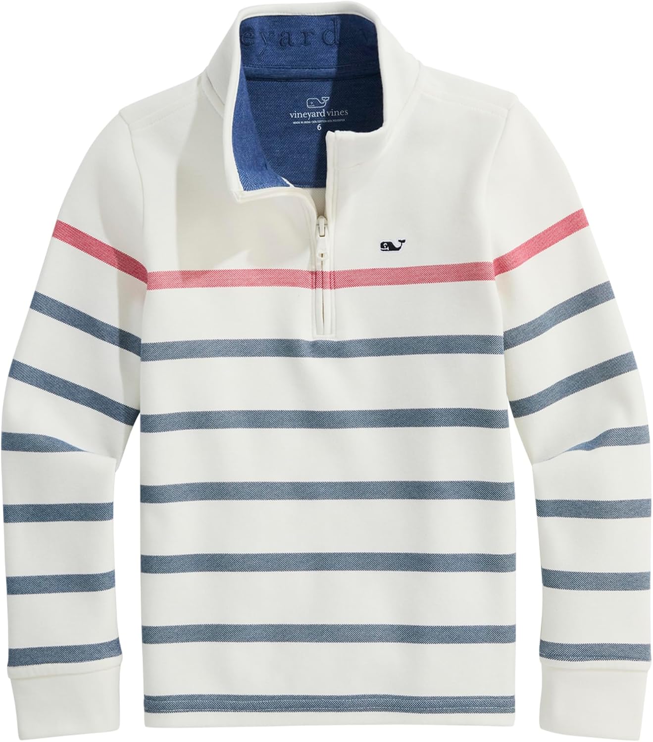 Vineyard Vines Boys' Boys' Breton Stripe Saltwater Quarter-Zip