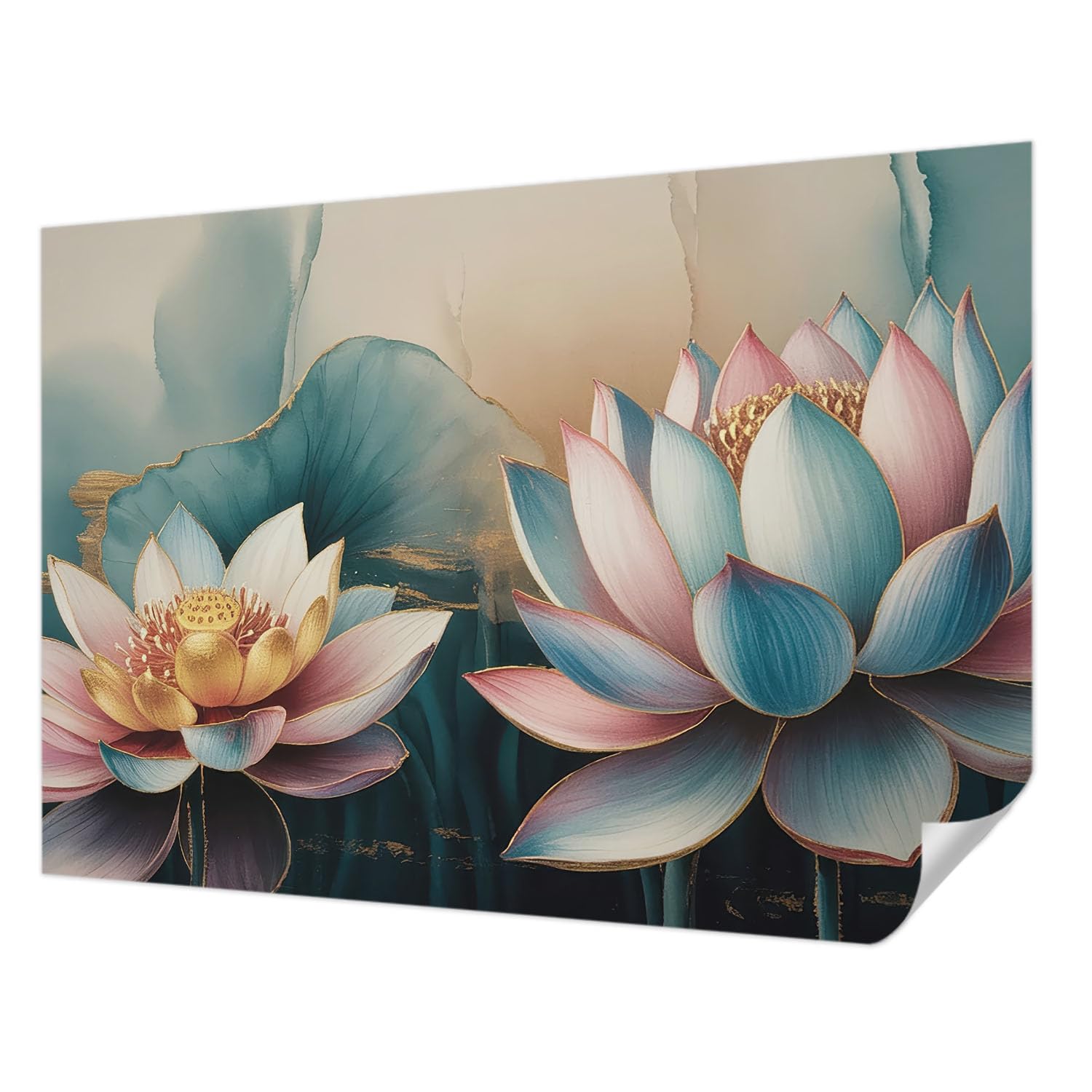 Papier peint adhésif lotus créez un salon zen et une chambre apaisante en format panoramique