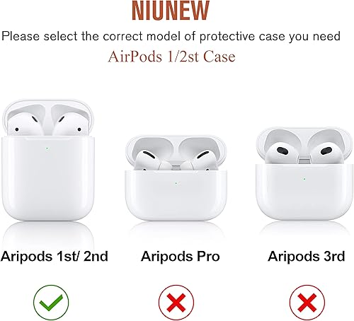 Miniatura 4 de Boba - Funda para AirPod con llavero, funda protectora de silicona de té rosa para AirPods 1 y 2, niñas y mujeres (1 generación)