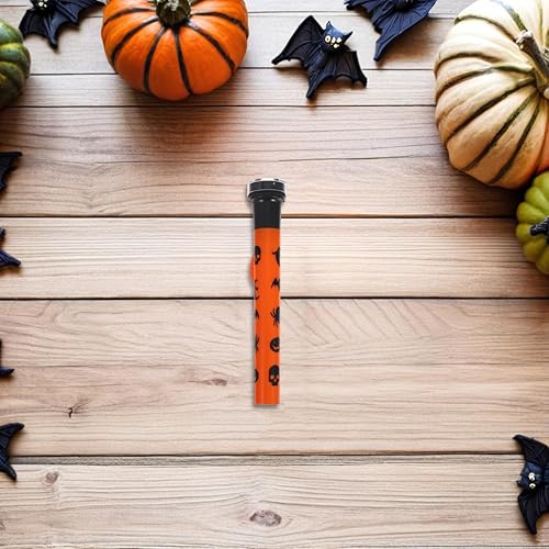 Miniatura 9 de 3 lámparas de proyector de linterna de Halloween con patrones de calabaza y fantasma, antorcha de metal para iluminación, accesorio aterrador