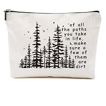 Hiking Gifts Camping Gifts Forest Inspirational Makeup Bag Cosmetic Bag Zipper Pouch Christmas Thanksgiving Birthday Travel Gifts for Travelers Women Bestie Friend Nature Lover Sister Aunt