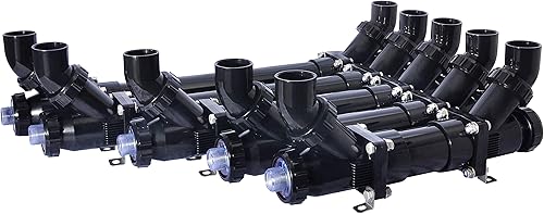 Miniatura 3 de Lifegard Aquatics Esterilizador UV Pro-MAX de 40 vatios de alto rendimiento para acuarios, carcasa negra de 3 pulgadas de diámetro, diseño de flujo,