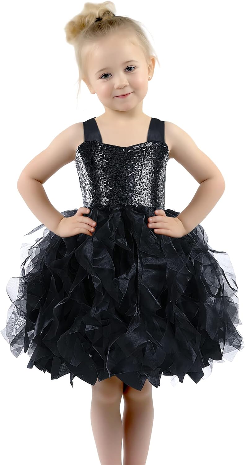 Tutu Dress for Toddler Baby Girl, Sequin Sleeveless Tulle Skirt, Tulle Dress for Wedding, Birthday Party, Special Occasion - Image 6