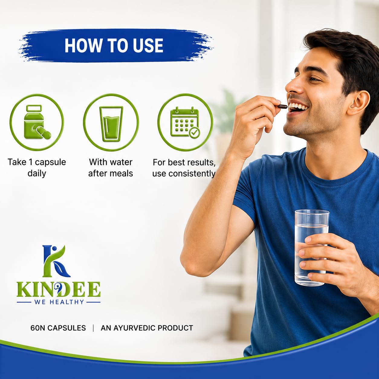 Kindee Shilajit/Shilajeet Capsules for Men | For Stamina, Muscle Growth & Energy | Ashwagandha, Gokshura, Safed Musali & Other Action Herbs & 100% Ayurvedic — Amazon image 7