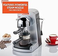 Vista 6 de IMUSA Cafetera eléctrica para Espresso y Cappuccino Bistro de 4 tazas, plateado