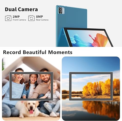 Miniatura 5 de COOPERS Tablet Android 15, 10 pulgadas Tablet 18GB RAM+128GB ROM 2TB Expandible, 2.0Ghz Quad-core Procesador, 5G WiFi6 BT 5.0, Cámaras duales,