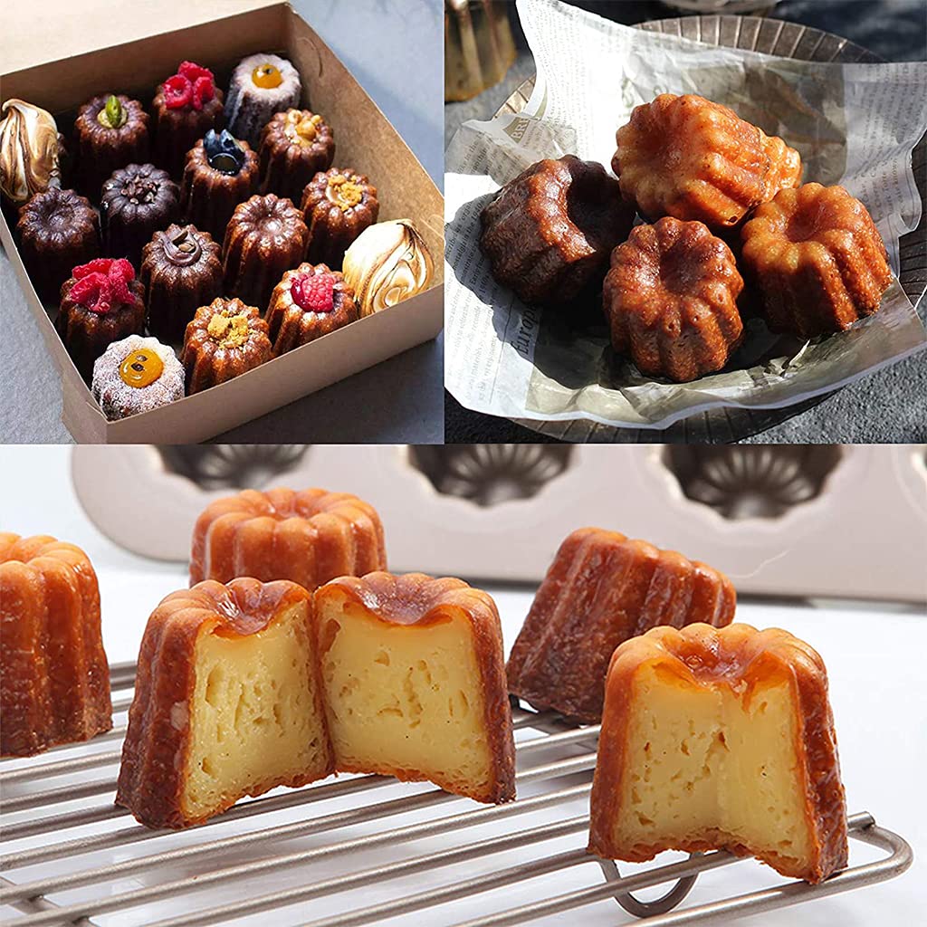 Canele forma szampańska złota wysokiej jakości nieprzywierająca Cannele Muffin forma do pieczenia francuska forma Canele forma do pieczenia