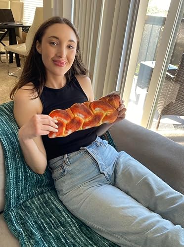 Miniatura 2 de Challah - Almohada de felpa, novedosa almohada judía divertida, cómoda, suave y acogedora para adultos o niños