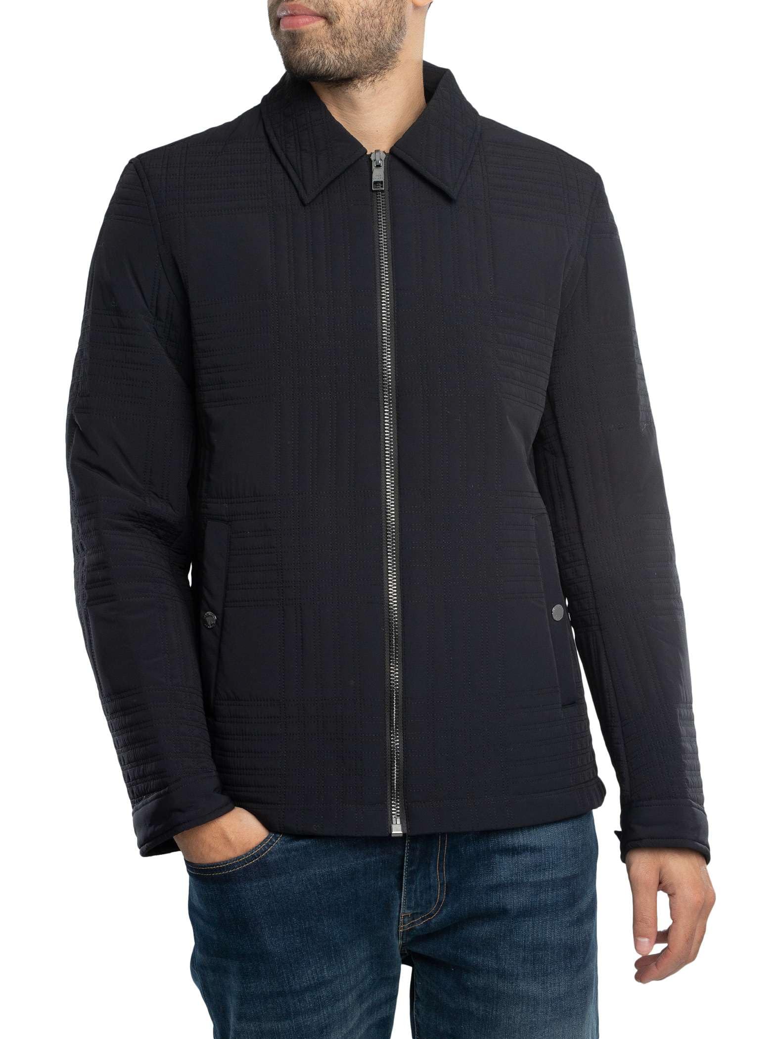 Ted Baker Men's Black Quilted Harrington Jacket, M