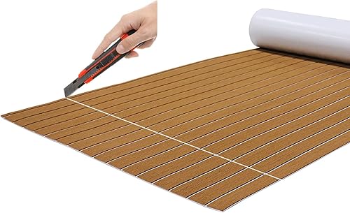 Teak Yacht Flooring Flooring Floor Yacht Boat Flooring Eva Marine Flooring Mat Non-Slip Self-Adhesive Decking Decorative Pad for Boat