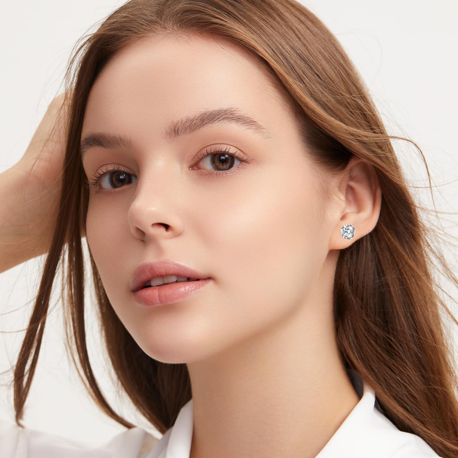 DMNQ 5 Paia Orecchini Magnetici Donna e Uomo - Orecchini Finti Con Calamita 6 Mm
