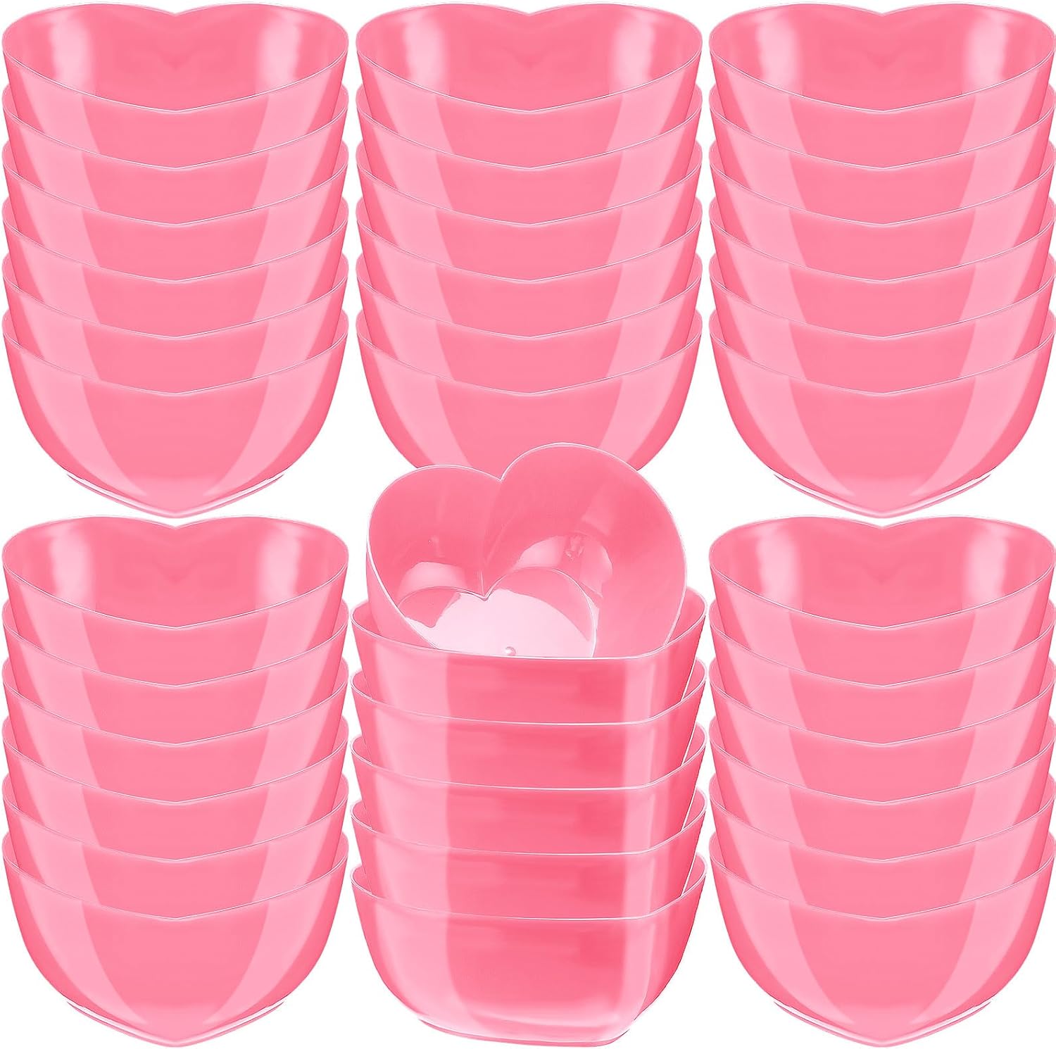 Ziliny 36 Pcs Valentine's Day Heart Shaped Bowl Dessert