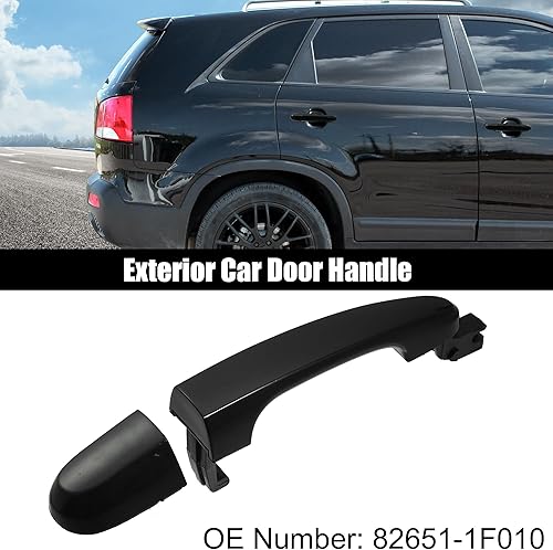 Miniatura 2 de X AUTOHAUX Manija de puerta exterior del coche delantera derecha negro reemplazo para Kia Sportage 2005-2010 82661-1F010