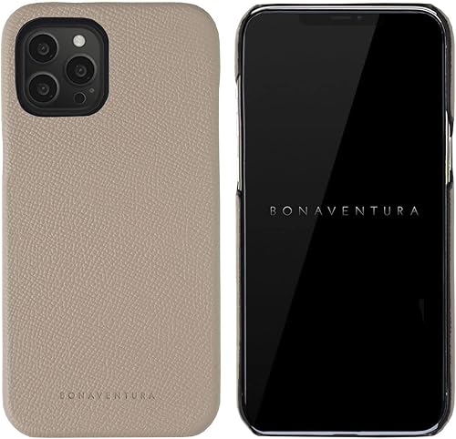 Vista 249 de BONAVENTURA Noblessa - Carcasa trasera [compatible con iPhone 12 Pro Max, Greige] BBCN12PM-GG