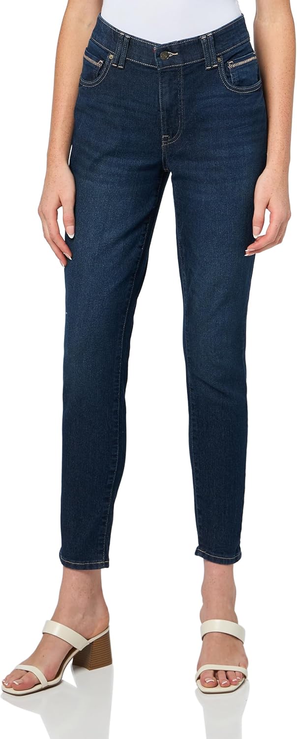 Nautica Women's High Rise Skinny Mid Rise Jeans