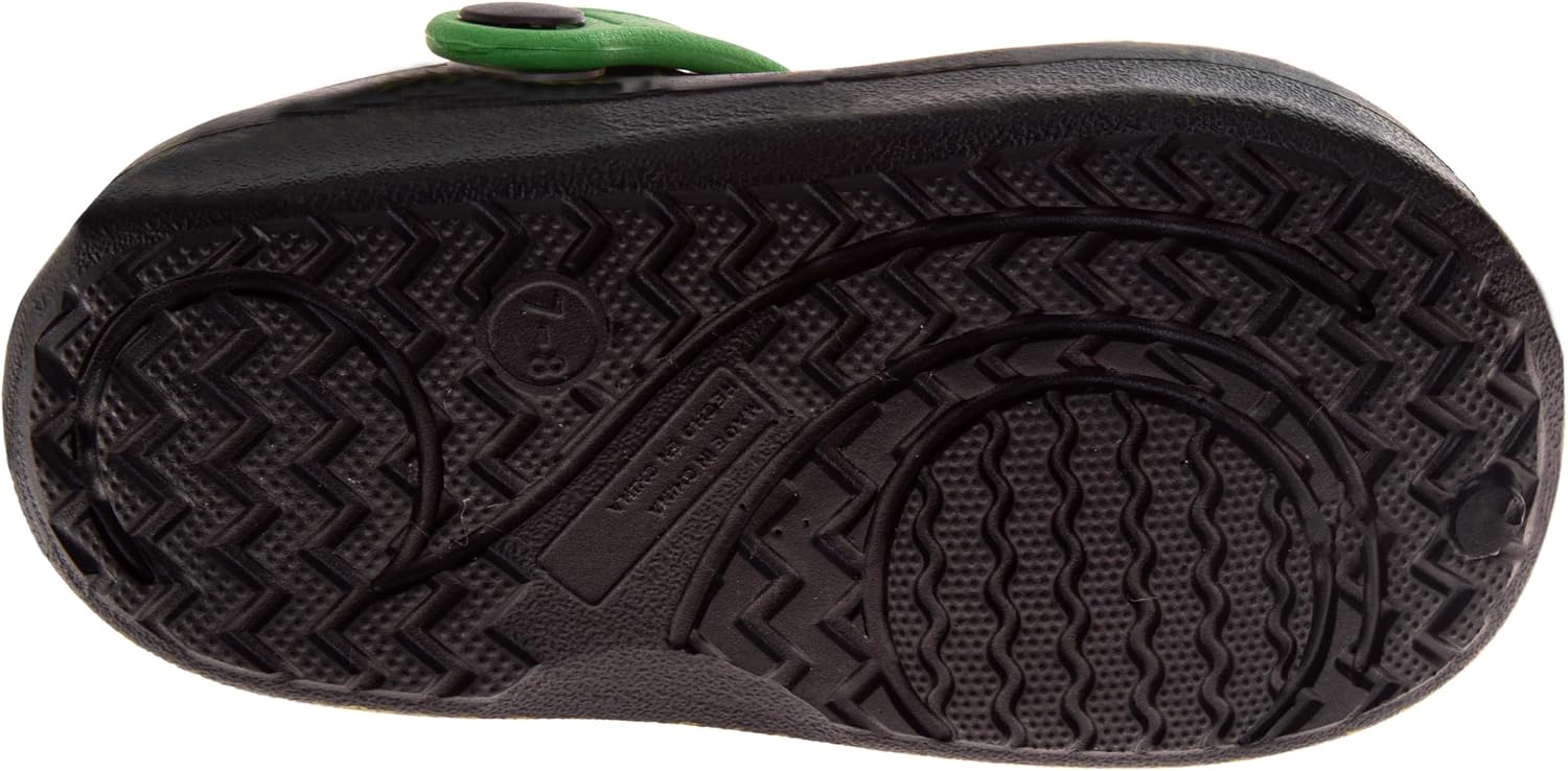 Boys Character Clog Sandals Spider-Man Cars Lightning McQueen Sonic The Hedgehog & Monster Jam Grave Digger Slip-On Slides Closed Toe Clogs with Backstrap Sizes: 5-10 Toddler 11-12 Little Kid - Image 5