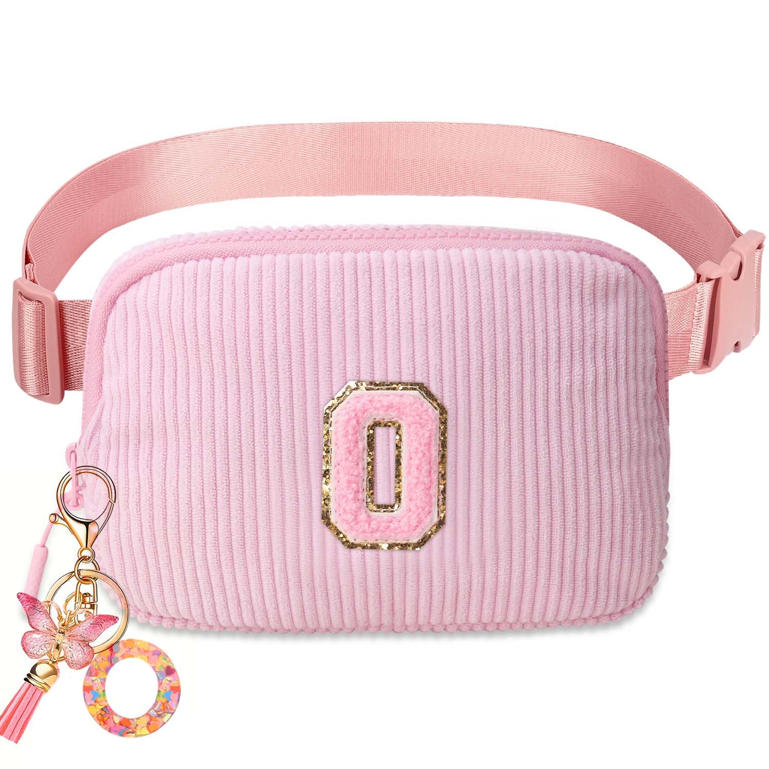 Belt Bag for Girls Gifts - Birthday Gifts for Teenager, Personalized Gifts for Mom Freind Sister Teacher, Graduation GiftsInitial Crossbody Bag Belt Bag for Women O