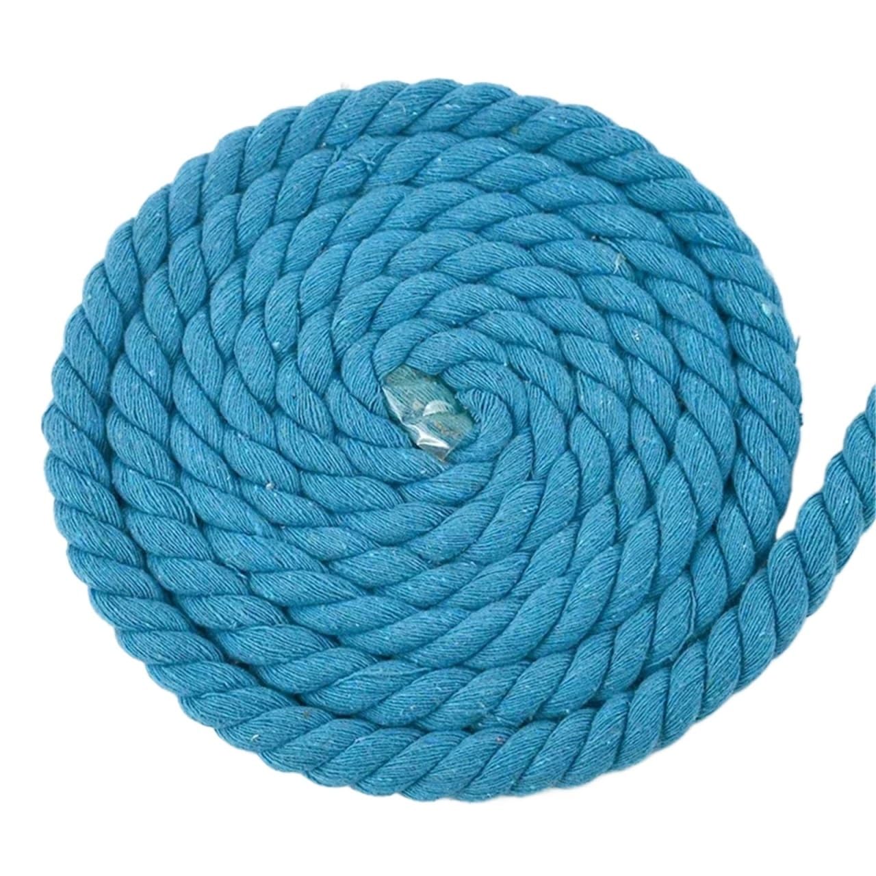 Twisted Cotton Cord 1-5Meters 12mm 3 Strands Twisted Cotton Rope Woven Braid Bag Cords Home Decor Drawstring Ropes DIY