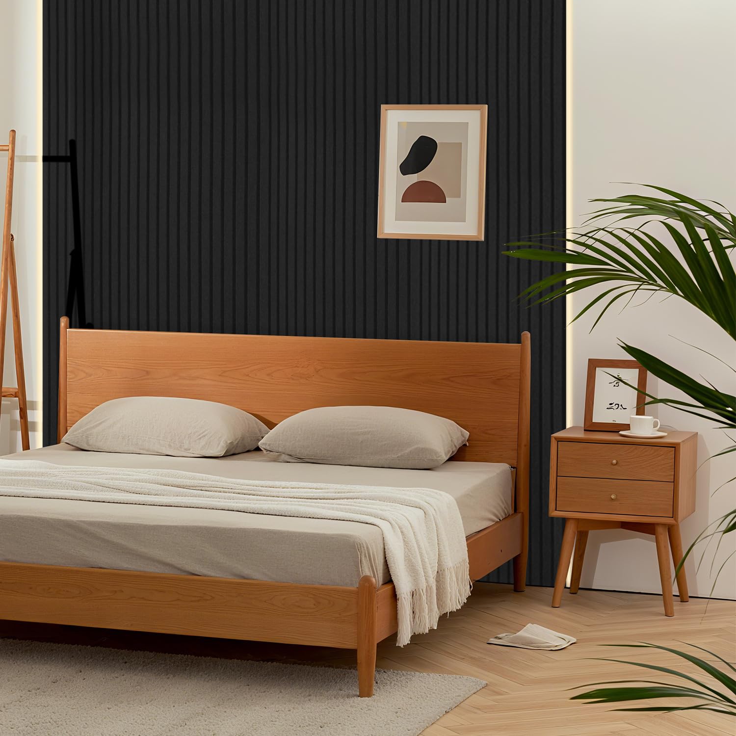 4x Akustikpaneele selbstklebend 120x60x0.9 cm Akustikplatten Hohe Dichte Schallschutzplatten für innen Wandverkleidung und Schallschutz,Studio Büro und Home deko,Acoustic Panel Schwarz