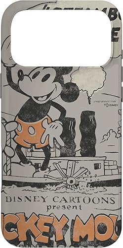Miniatura 55 de Funda para iPhone 11 Pro Max Disney 100 Mickey Mouse Steamboat Willie Sound Cartoon D100