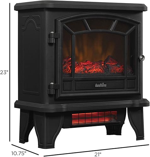 Miniatura 5 de Duraflame Calentador eléctrico infrarrojo de la estufa de la chimenea del cuarzo, canela