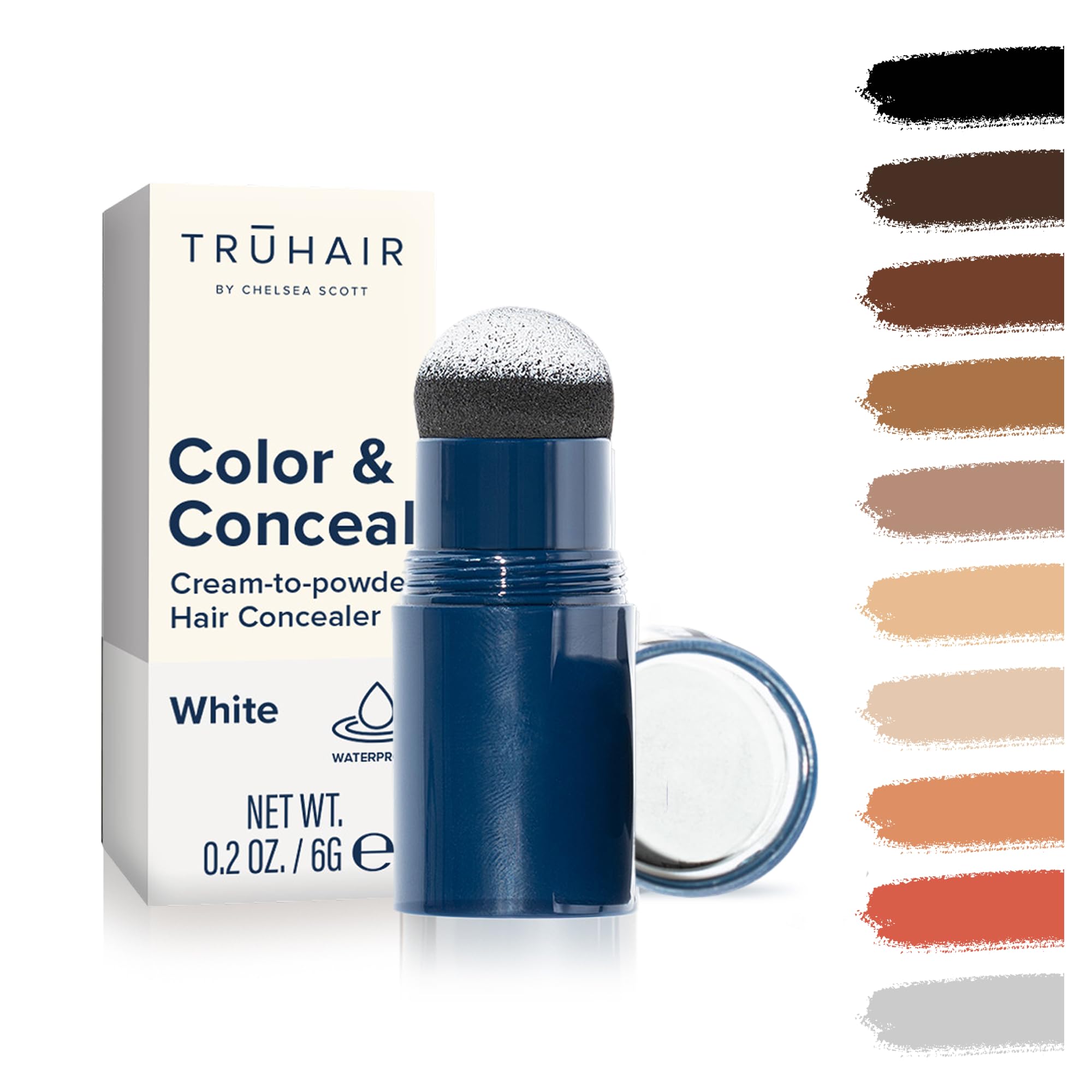 Color & Conceal Waterproof Root Touch Up Hair Color for Gray Hair Coverage - Instant Root…