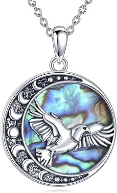 Eagle Necklace S925 Sterling Silver Hawk Pendant Bird Animal Jewelry Gifts for Men Women