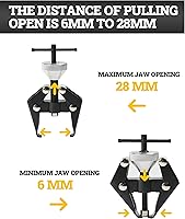 Vista 3 de Zlirfy Extractor de terminal de batería, extractor de terminal de batería y brazo de limpiaparabrisas, herramienta de extracción y reparación